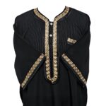 Khlstrpfln Ab2 Moroccan Short Sleeve Black Thobe Jubba Kandora (3)