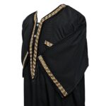 Khlstrpfln Ab2 Moroccan Short Sleeve Black Thobe Jubba Kandora (4)
