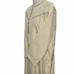 Khtemrtkids 004 Cream Light Yellow Kidsemirati Long Sleeves Thobe Jubba (106)