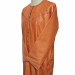 Khtemrtkids 005 Terracotta Kidsemirati Long Sleeves Thobe Jubba (110)