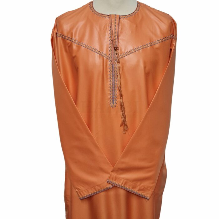 Khtemrtkids 005 Terracotta Kidsemirati Long Sleeves Thobe Jubba (111)