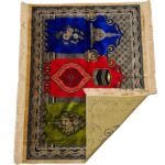 Large Red Blue Green Beige Yellow Multicoloured Islamic Prayer Mat Rug Musallah Janamaaz (3 People) (1)