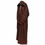 M1 Plus Size Moroccan Winter Wool Blend Brown Long Sleeve Hooded Thobe Djellaba(6)
