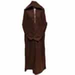 M1 Plus Size Moroccan Winter Wool Blend Brown Long Sleeve Hooded Thobe Djellaba(7)