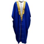 M21 Bisht 3qsslv 011 Men’s Premium 3 Quarter Sleeve Arabian Bisht Royal Blue Cloak Arab Dress Thobe Islam Robe Eid 233827