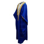 M21 Bisht 3qsslv 011 Men’s Premium 3 Quarter Sleeve Arabian Bisht Royal Blue Cloak Arab Dress Thobe Islam Robe Eid 233955