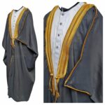 M21 Bisht 3qsslv 05 Men's Premium 3 Quarter Sleeve Arabian Bisht Green Silver Cloak Arab Dress Thobe Islam Robe Eid 05 25t194202.688