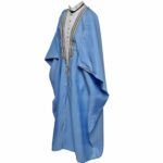 M21 Bisht 3qsslv 08 Men's Premium 3 Quarter Sleeve Arabian Bisht Green Silver Cloak Arab Dress Thobe Islam Robe Eid 0523 210153