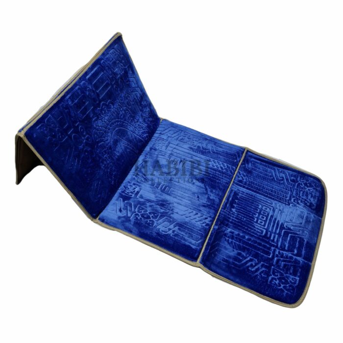 M21 Bkrest3 Royal Blue Back Rest Medical Prayer Mat Rug Carpet Recline Chair Muslim Travel Seat 06 26t000455.921