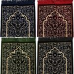 Super Soft Islamic Prayer Mat Floral Jannamaz Musallah Turkish