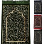 Super Soft Islamic Prayer Mat Floral Jannamaz Musallah Turkish