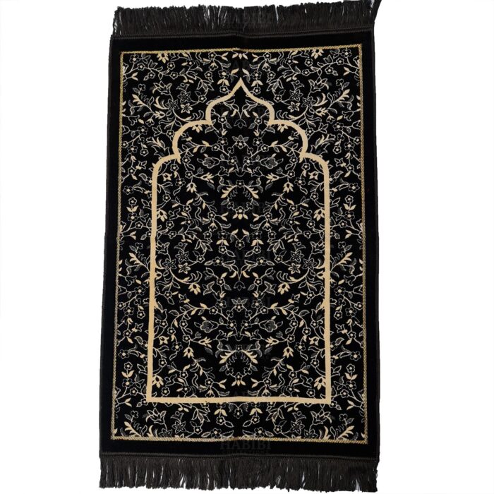 Super Soft Islamic Prayer Mat Floral Jannamaz Musallah Turkish