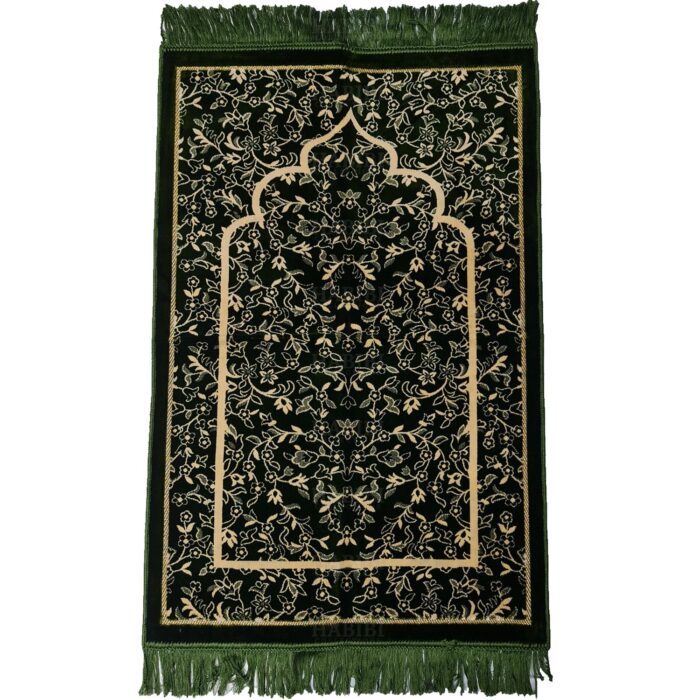 Super Soft Islamic Prayer Mat Floral Jannamaz Musallah Turkish