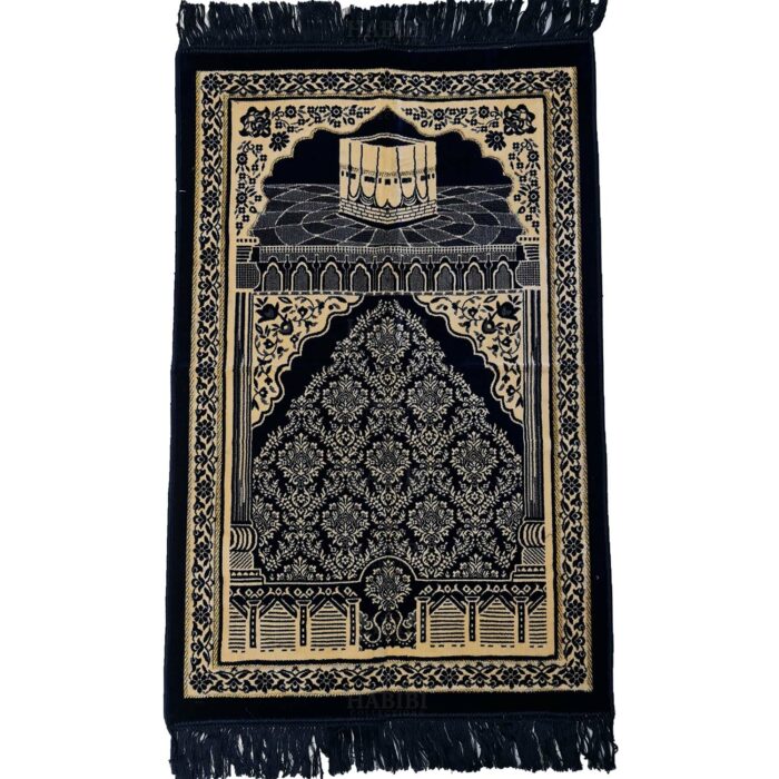 Super Soft Islamic Prayer Mat Kaba Floral Jannamaz Musallah Turkish