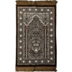 Super Soft Islamic Prayer Mat Vase Floral Jannamaz Musallah Turkish