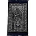 Super Soft Islamic Prayer Mat Vase Floral Jannamaz Musallah Turkish