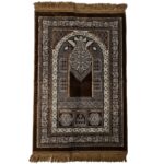 Super Soft Islamic Prayer Mat Chandelier Floral Jannamaz Musallah Turkish