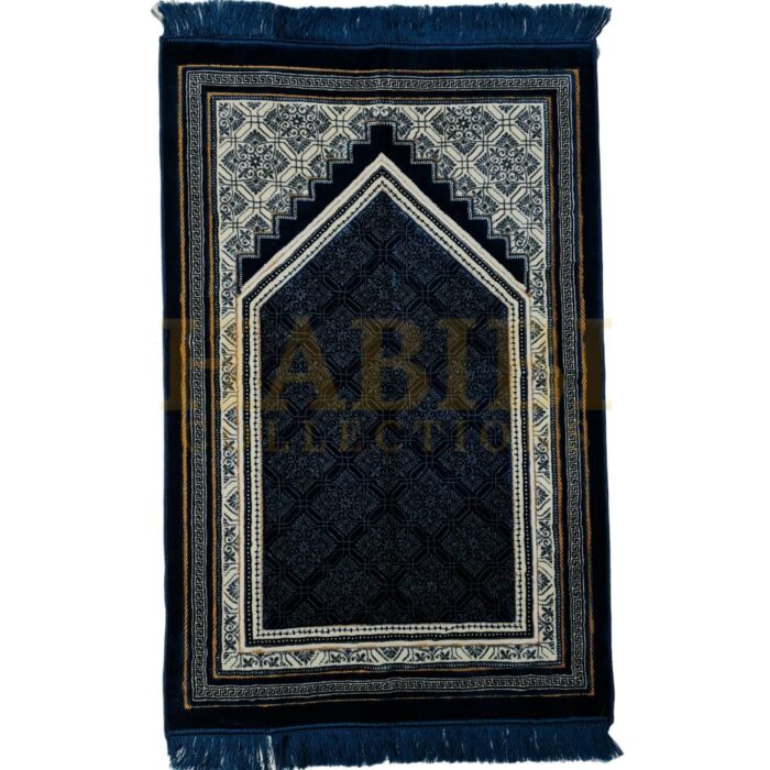 Jumbo Size Super Soft Islamic Prayer Mat Floral Jannamaz Musallah Turkish 950g