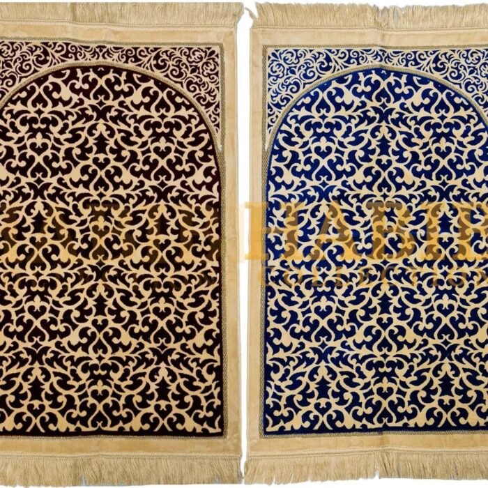 Super Soft Islamic Prayer Mat Floral Geometric Jannamaz Musallah Turkish