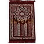 Super Soft Islamic Prayer Mat Floral Geometric Jannamaz Musallah Turkish