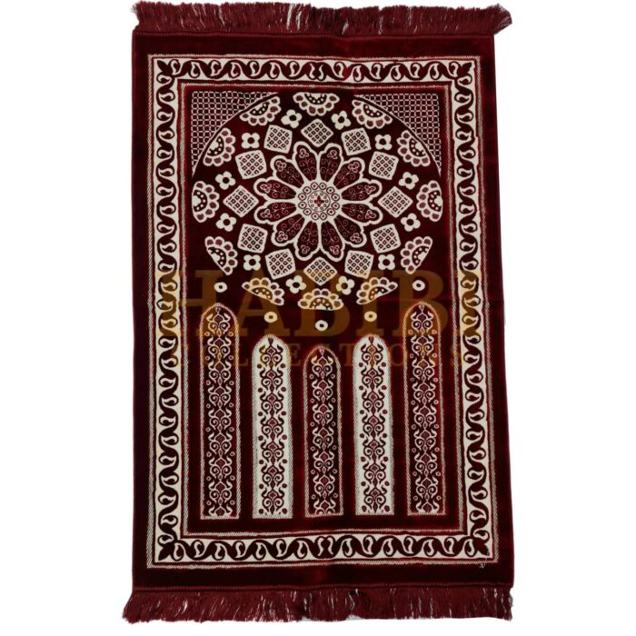 Super Soft Islamic Prayer Mat Floral Geometric Jannamaz Musallah Turkish