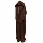 M3 Plus Size Moroccan Winter Wool Blend Brown Long Sleeve Hooded Thobe Djellaba (6)
