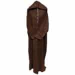 M3 Plus Size Moroccan Winter Wool Blend Brown Long Sleeve Hooded Thobe Djellaba (7)