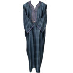 M3qs 005 Habibicollections Mens Moroccan 3 Quarter Sleeve Patterned Jubba Thobe 120237