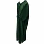 M3qs 80dhmwpc 20bb Moroccan Cotton Blend Dark Green 3 Quarter Sleeve Thobe Jubba Kandora Dishdasha (106)