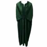 M3qs 80dhmwpc 20bb Moroccan Cotton Blend Dark Green 3 Quarter Sleeve Thobe Jubba Kandora Dishdasha (108)