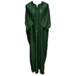 M3qs Azd 020 Moroccan Cotton Blend Dark Green 3 Quarter Sleeves Thobe Jubba Kandora Dishdasha0630 134448 (2)