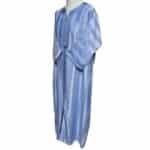 M3qs Azd 20cc Unisex Cotton Blend Blue 3 Quarter Sleeve Thobe Jubba Kandora Dishdasha (5)