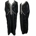M3qs Azdfline 021b Men Moroccan Cotton Blend 3 Quarter Sleeves Thobe Jubba Kandora 204738