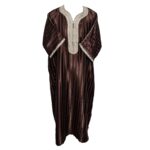 M3qs Azdfln 024f Men Moroccan Cotton Blend 3 Quarter Sleeves Thobe Jubba Kandora 191924