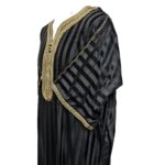 M3qs Azdflnblk 026h Men Moroccan Cotton Blend Short Sleeves Thobe Jubba Kandora 192632