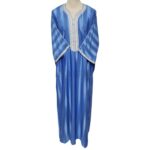 M3qs Blu 444lk Men’s Moroccan 3 Quarter Sleeve Cream Jubba Thobe Djellaba 222421
