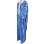 M3qs Blu 444lk Men’s Moroccan 3 Quarter Sleeve Cream Jubba Thobe Djellaba 222436