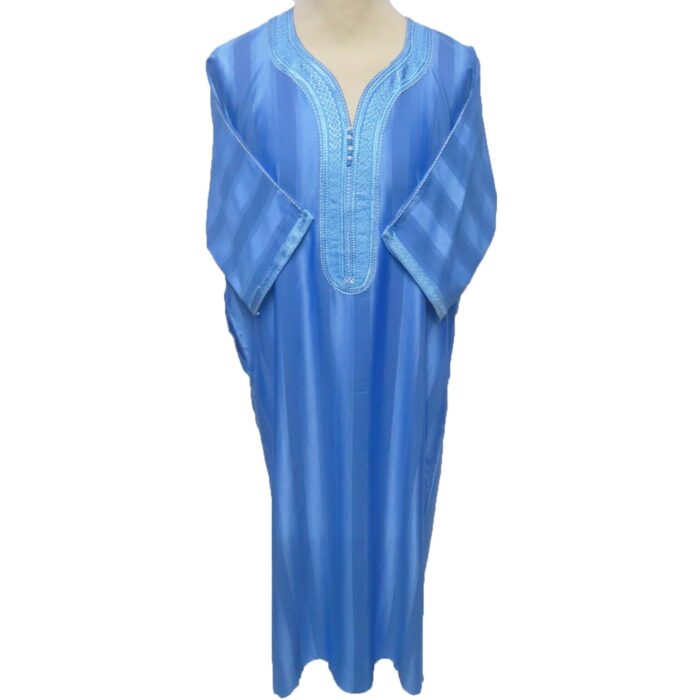 Moroccan 3/4 Sleeve Blue Thobe