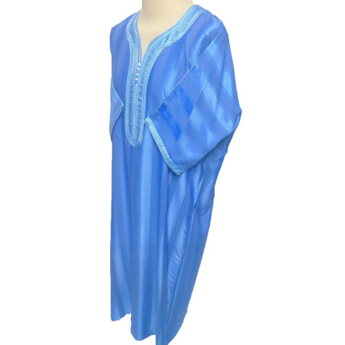 Moroccan 3/4 Sleeve Blue Thobe