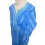 Moroccan 3/4 Sleeve Blue Thobe
