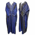 M3qs Blubrwn 0046 Moroccan Blue Cotton Blend Short Sleeve Thobe Jubba Dishdasha0103 190119