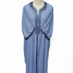 Moroccan Summer 3-Quarter Sleeve Blue Thobe