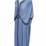 Moroccan Summer 3-Quarter Sleeve Blue Thobe