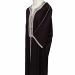 Moroccan Summer 3-Quarter Sleeve Brown Thobe