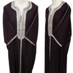 Moroccan Summer 3-Quarter Sleeve Brown Thobe