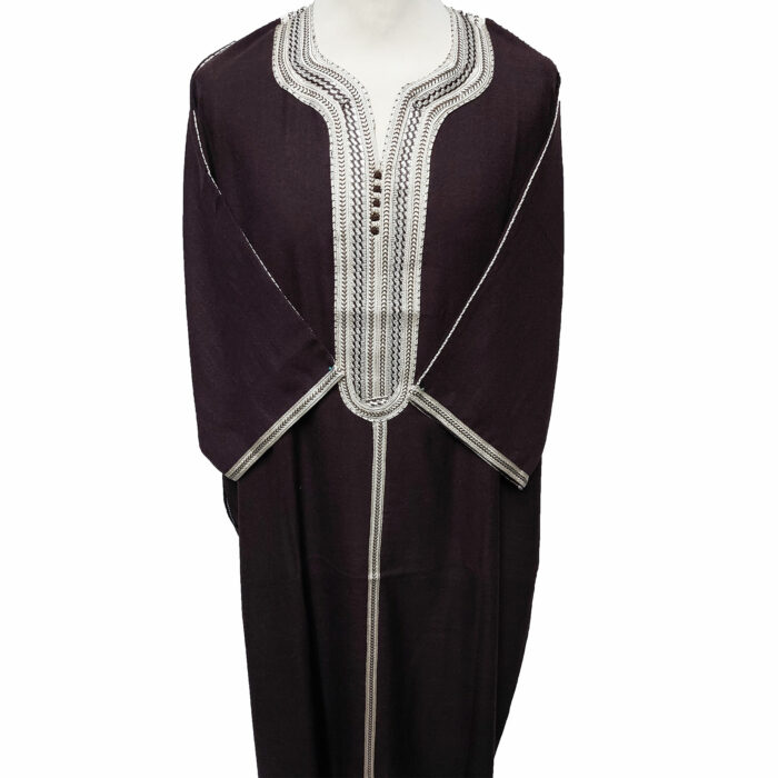 Moroccan Summer 3-Quarter Sleeve Brown Thobe