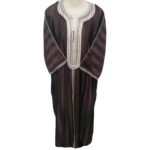 Moroccan Wide-Fit 3/4 Sleeve Brown Thobe