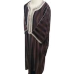 Moroccan Wide-Fit 3/4 Sleeve Brown Thobe