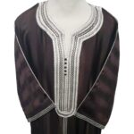 Moroccan Wide-Fit 3/4 Sleeve Brown Thobe
