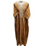 M3qs Cmlbrn Nw002 Men’s Moroccan 3 Quarter Sleeve Brown Jubba Thobe Djellaba 152808